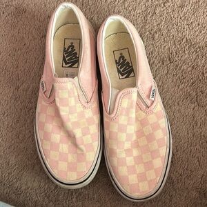 light pink slip on vans